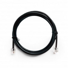 Кабель телефонний Cablexpert (TC6P4CR-2M) CCS, 6P4C, 2м, чорний