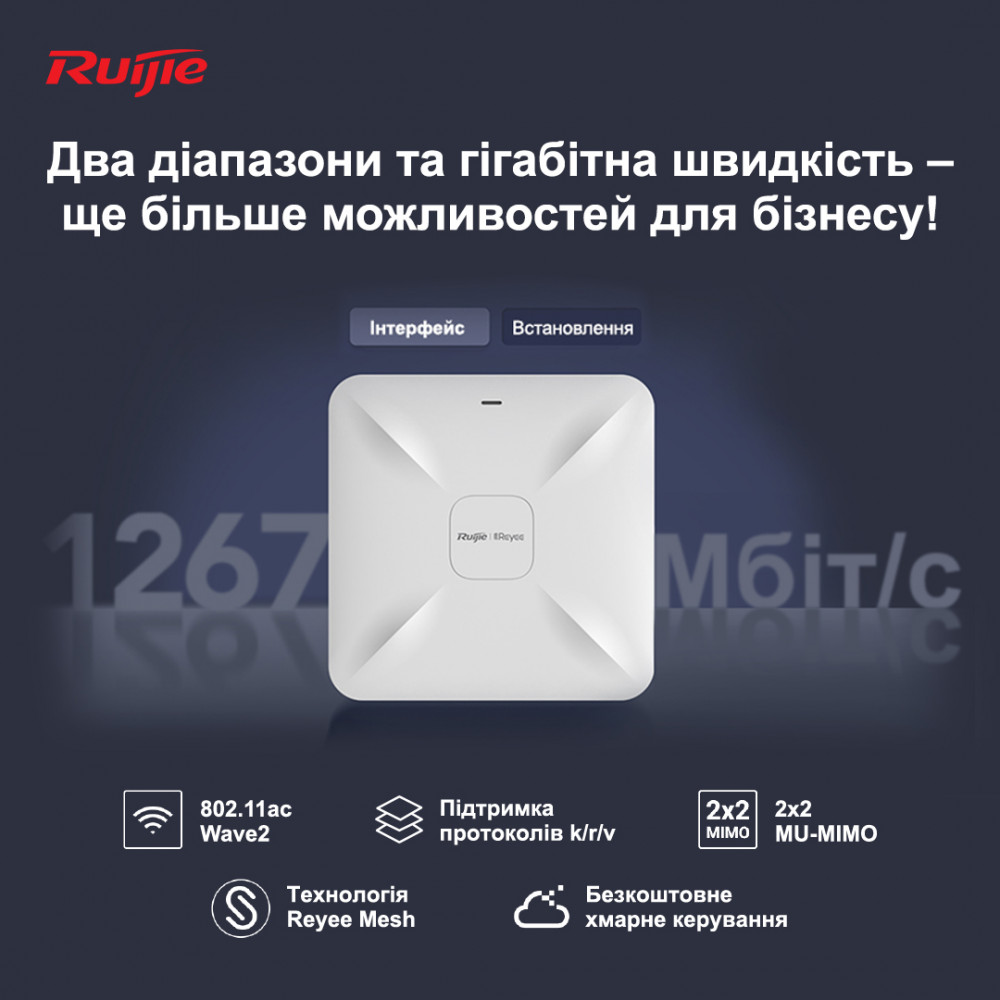 Точка доступу Ruijie Reyee RG-RAP2200(E)