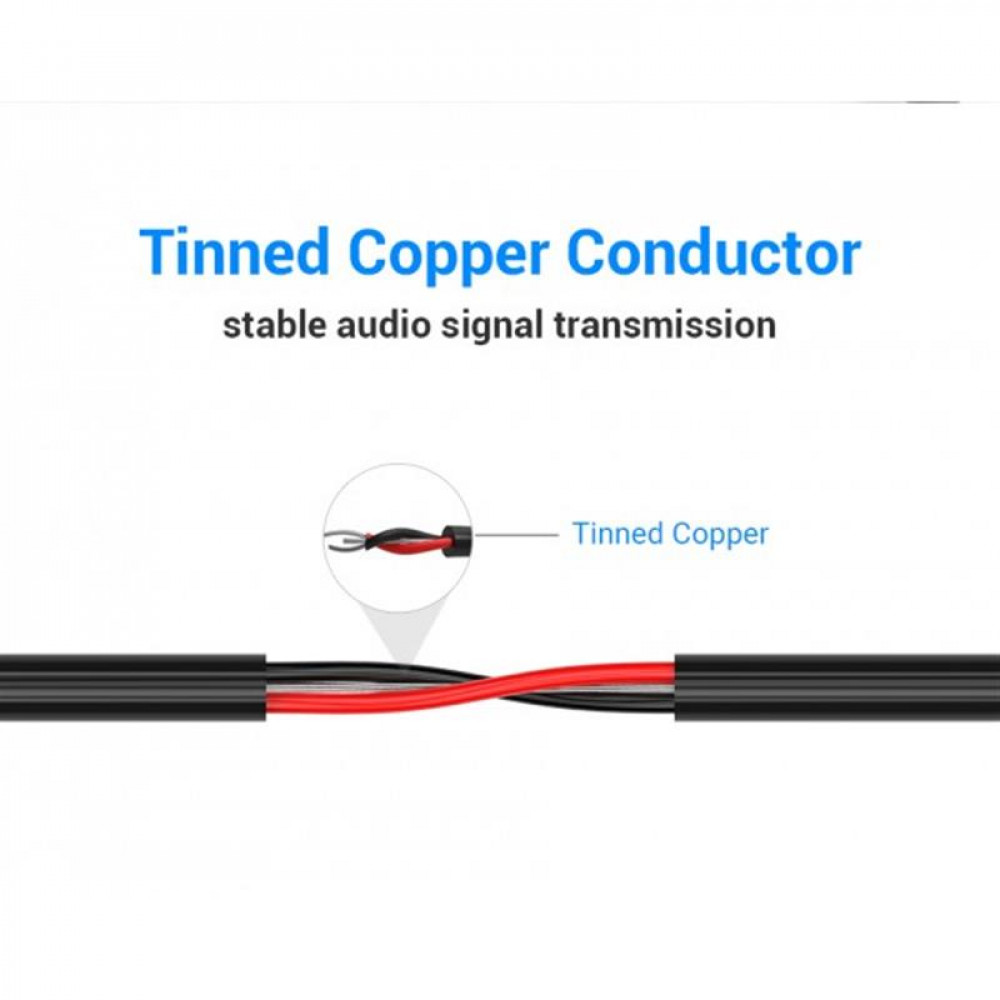 Кабель Vention 6.35 мм - 3.5 мм (M/M), 1.5 м, Black (BABBG)
