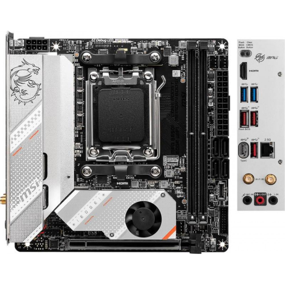 Материнська плата MSI MPG B650I Edge WiFi Socket AM5