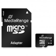 Карта пам`ятi MicroSDHC 16GB Class 10 MediaRange R45/W12MB/s + SD-adapter (MR958) Карта пам`ятi MicroSDHC 16GB Class 10 MediaRange R45/W12MB/s + SD-adapter (MR958)