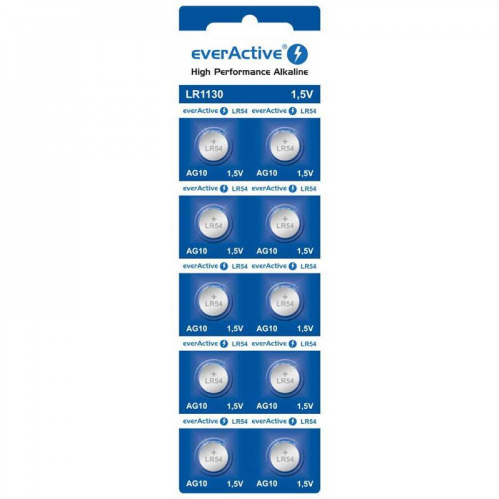 Батарейка everActive LR1130/LR54/(A)G10 BL 10шт