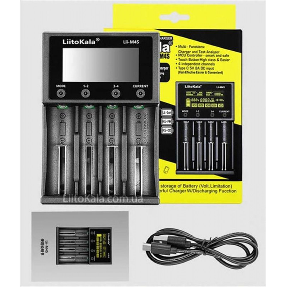 Зарядний пристрій Liitokala Lii-M4S