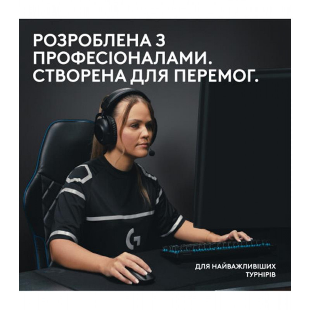 Клавiатура бездротова Logitech G PRO X TKL Lightspeed White Tactile (920-012148)