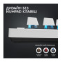 Клавiатура бездротова Logitech G PRO X TKL Lightspeed White Tactile (920-012148)