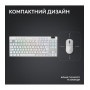Клавiатура бездротова Logitech G PRO X TKL Lightspeed White Tactile (920-012148)