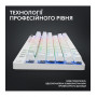 Клавiатура бездротова Logitech G PRO X TKL Lightspeed White Tactile (920-012148)
