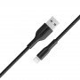 Кабель Promate xCord-Ai USB - Lightning (M/M), 1 м, Black (xcord-ai.black)