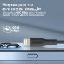Кабель Promate xCord-Ai USB - Lightning (M/M), 1 м, Black (xcord-ai.black)