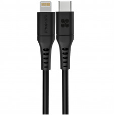 Кабель Promate PowerLink USB Type-C - Lightning (M/M), 1.2 м, Black (powerlink-120.black)
