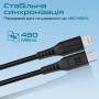 Кабель Promate PowerLink USB Type-C - Lightning (M/M), 1.2 м, Black (powerlink-120.black)
