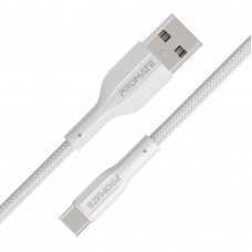 Кабель Promate xCord-AC USB - USB Type-C (M/M), 1 м, White (xcord-ac.white)