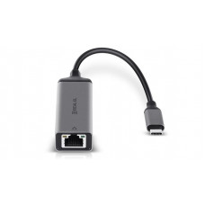 Мережевий адаптер REAL-EL CE-150 USB Type-C - RJ45 (M/F), 0.1 м, Black (EL123110004)