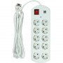 Фільтр живлення PowerPlant YS-N6065/5 (EX610556) 10 розеток, 2xUSB, 5 м, євростандарт, білий