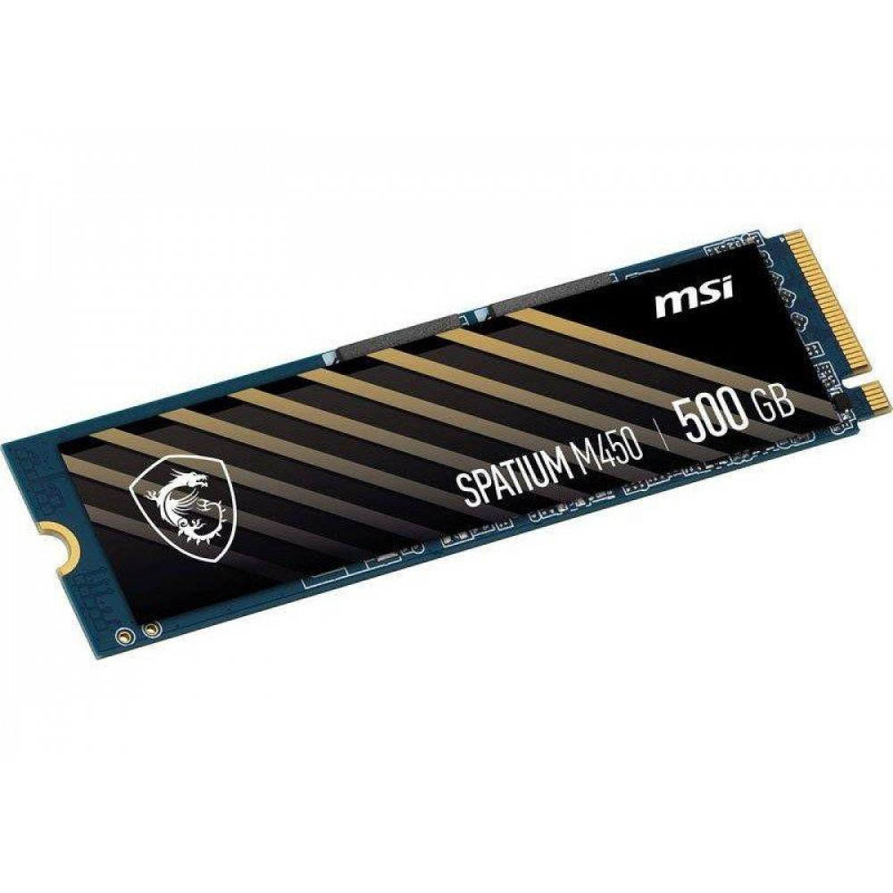Накопичувач SSD  500GB MSI Spatium M450 M.2 2280 PCIe 4.0 x4 NVMe 3D NAND TLC (S78-440K220-P83)