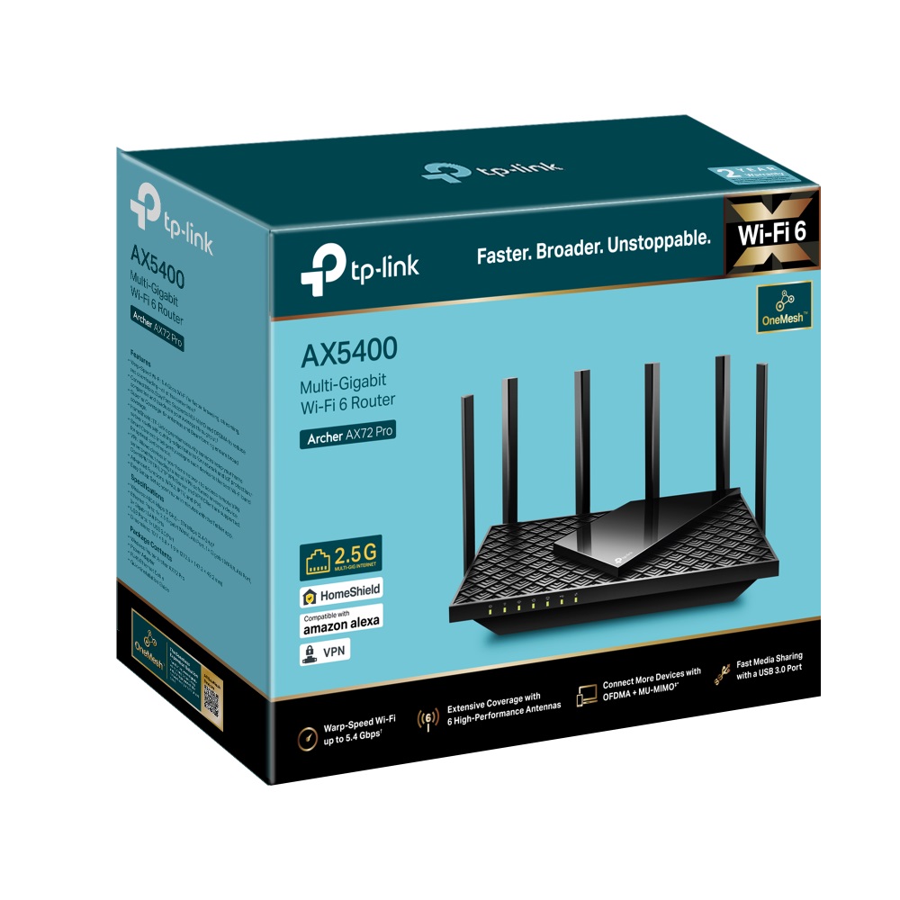 Бездротовий маршрутизатор TP-Link Archer AX72 Pro