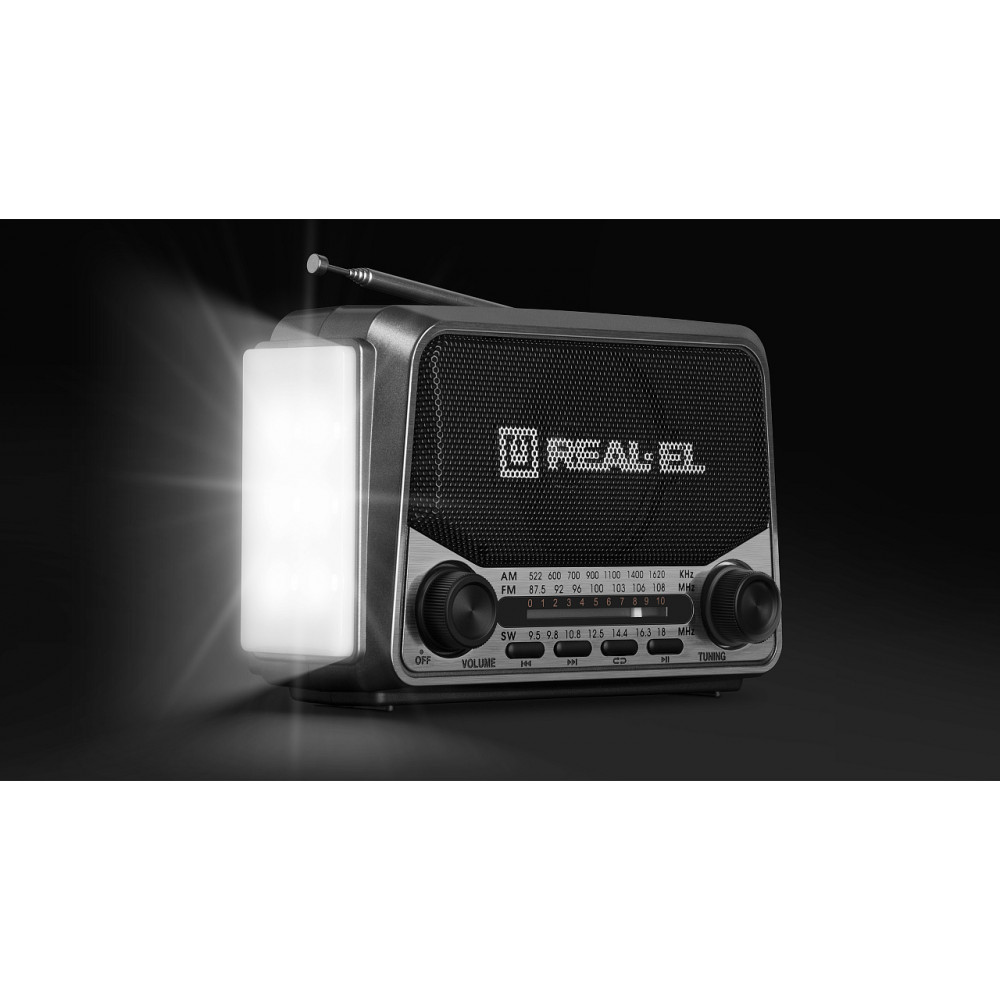 Радіоприймач REAL-EL X-525 Grey