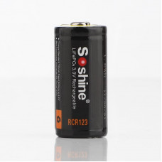 Акумулятор Soshine CR123A/16340 600mAh 1шт