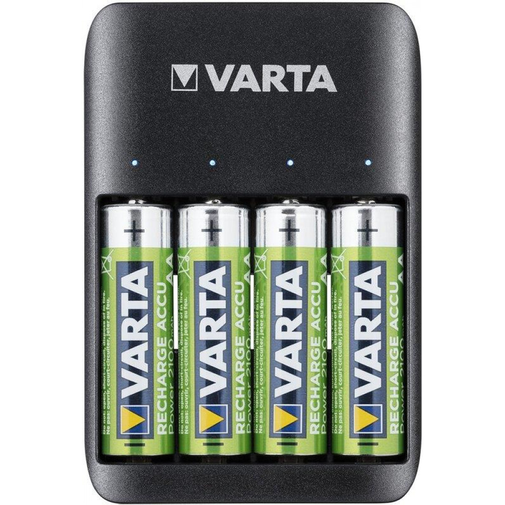 Зарядний пристрiй Varta Value USB Quattro Charger+4xAA 2100mAh (57652)