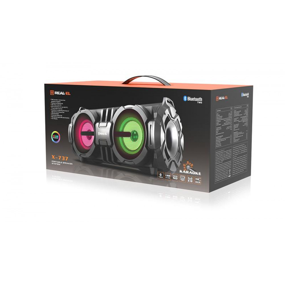 Акустична система REAL-EL X-737 Black