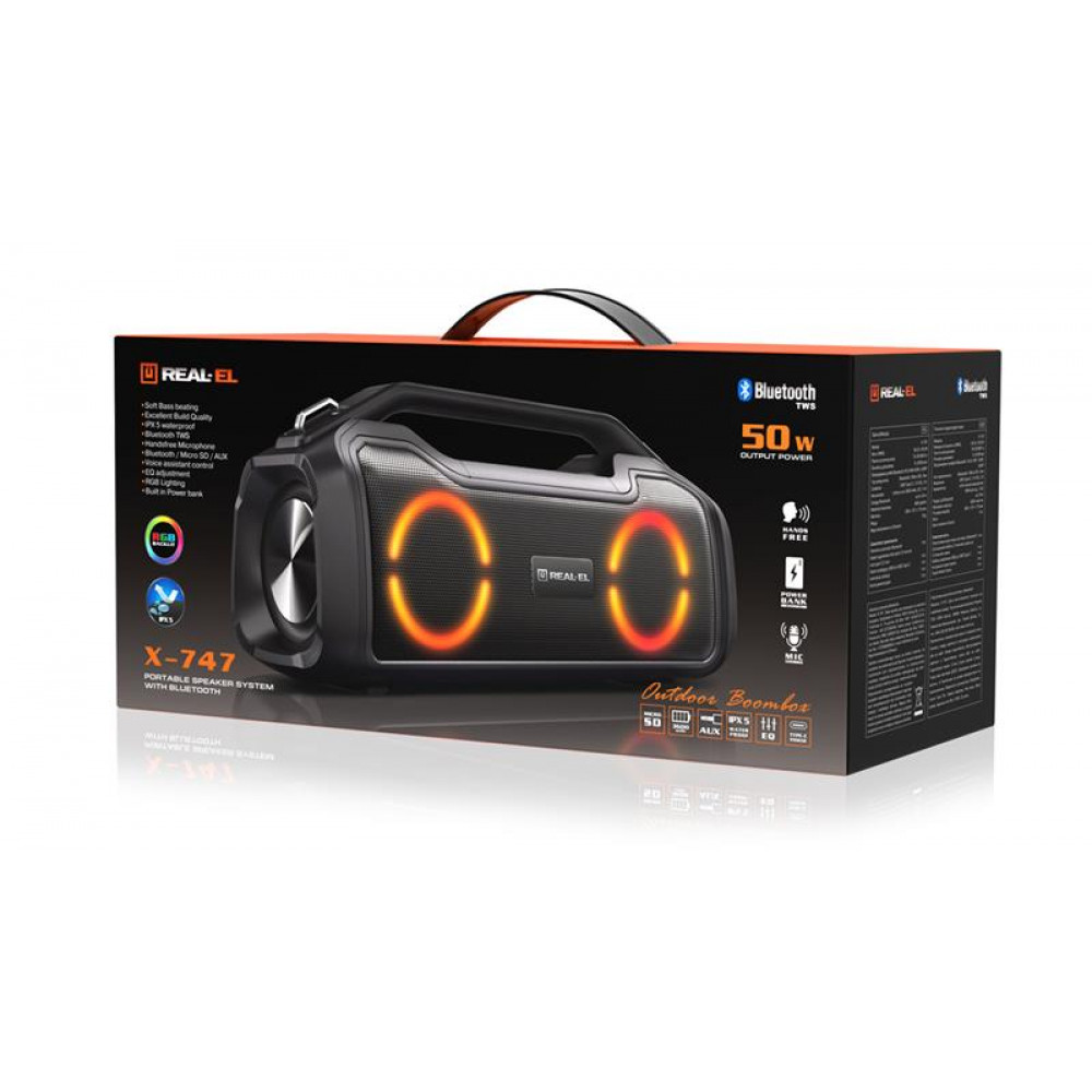 Акустична система REAL-EL X-747 Black