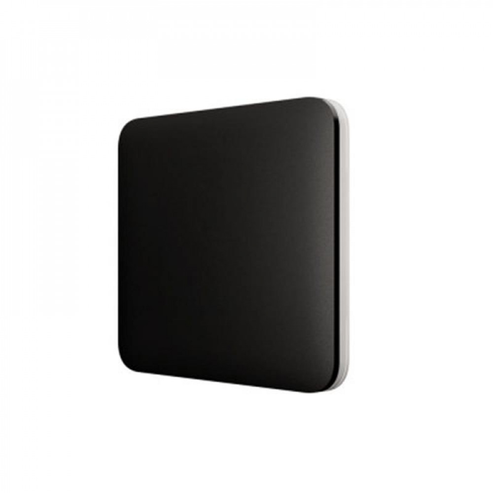 Кнопка для одноклавішного або прохідного вимикача Ajax SoloButton (1-gang/2-way) black