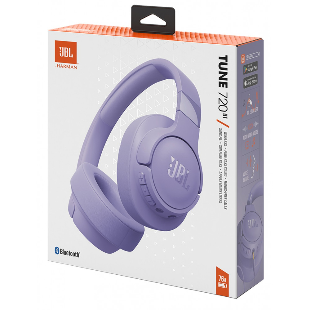Bluetooth-гарнітура JBL Tune 720BT Purple (JBLT720BTPUR)