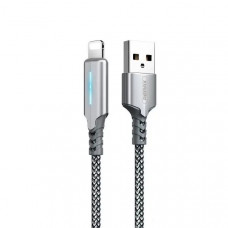 Кабель Remax RC-123i Gonyu USB - Lightning (M/M), 2.4 A, 1 м, Silver (6972174151939) Кабель Remax RC-123i Gonyu USB - Lightning (M/M), 2.4 A, 1 м, Silver (6972174151939)
