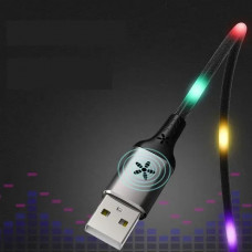 Кабель Remax RC-133i EL Luminous (Sound-Activated) USB - Lightning (M/M), 1 м Black (6954851297567) Кабель Remax RC-133i EL Luminous (Sound-Activated) USB - Lightning (M/M), 1 м Black (6954851297567)