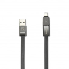 Кабель Remax RC-042t Strive USB - Lightning + micro USB (M/M), 1 м, Black (6954851272939) Кабель Remax RC-042t Strive USB - Lightning + micro USB (M/M), 1 м, Black (6954851272939)