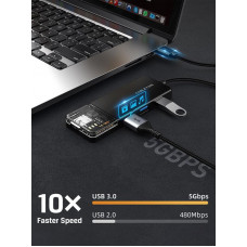 USB-хаб Cabletime CB02B 4 ports USB-хаб Cabletime CB02B 4 ports