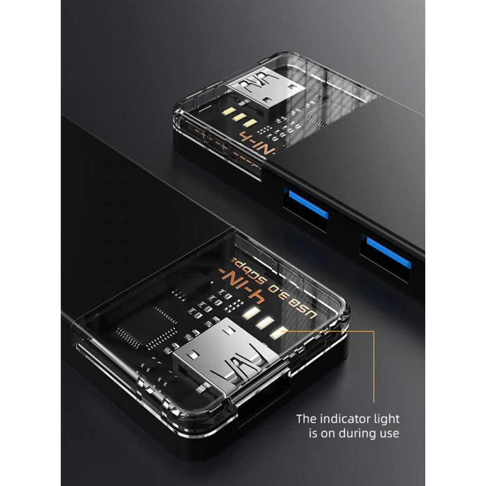 USB-хаб Cabletime CB02B 4 ports