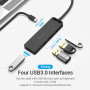USB-хаб Vention TGKBB 4 ports Black