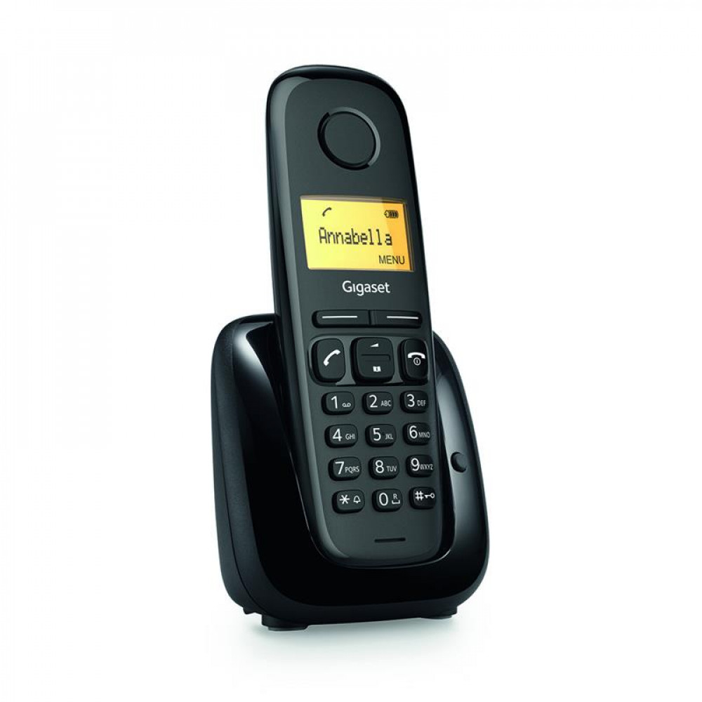 Радiотелефон DECT Gigaset A180 Black (S30852-H2807-R601)