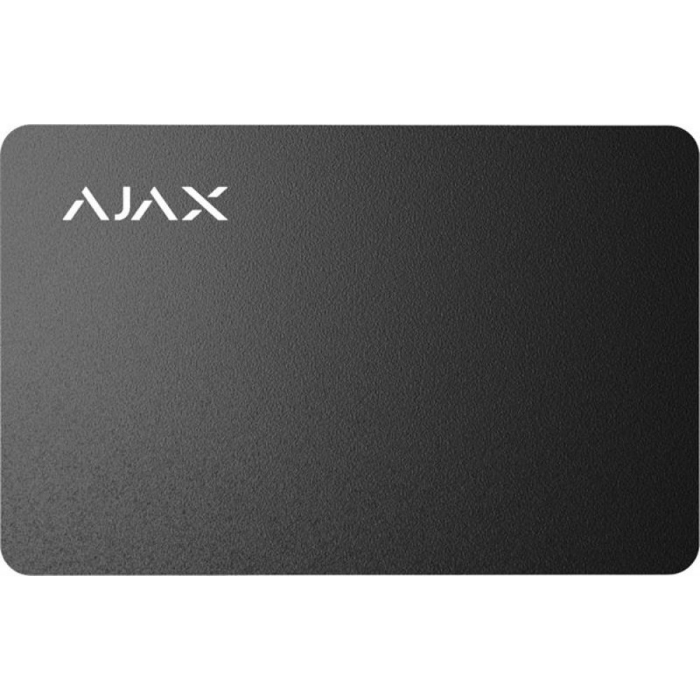 Безконтактна картка Ajax Pass Black (10шт) для клавіатури KeyPad Plus
