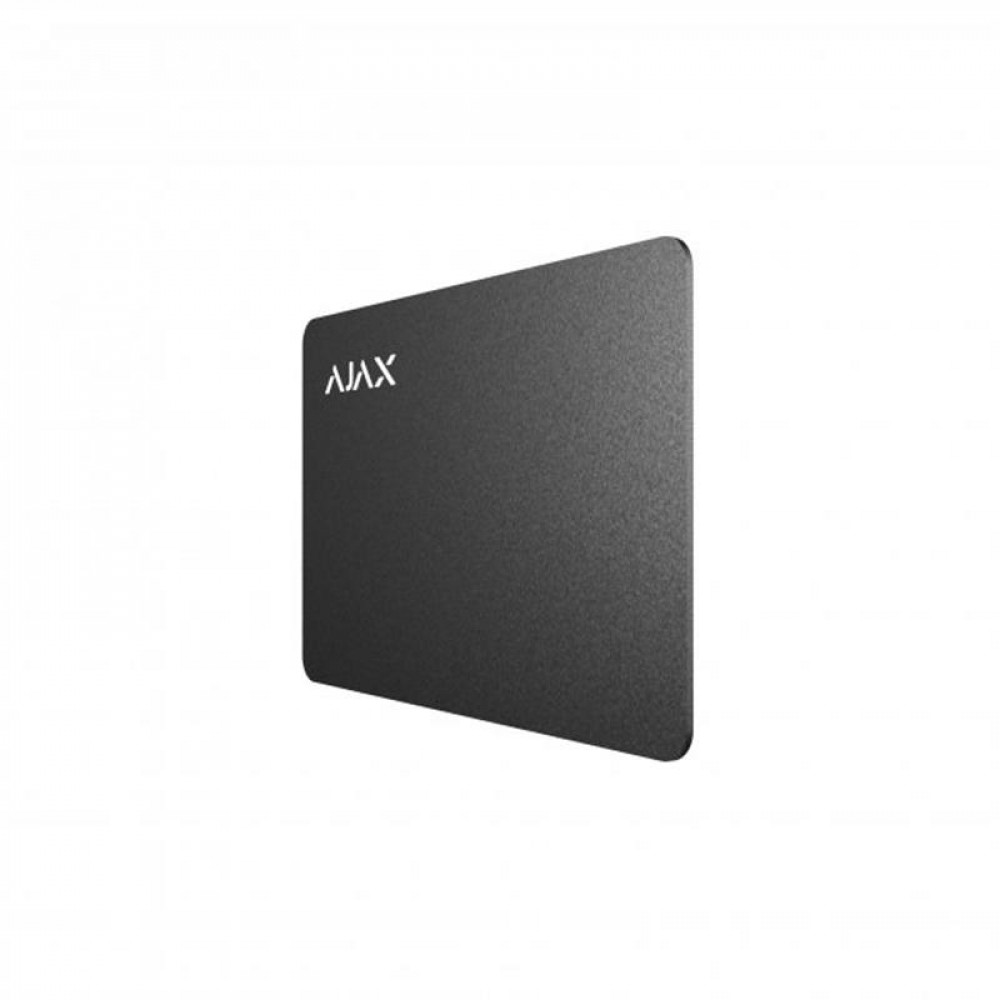 Безконтактна картка Ajax Pass Black (10шт) для клавіатури KeyPad Plus