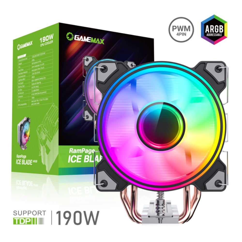 Кулер процесорний GameMax Ice Blade ARGB