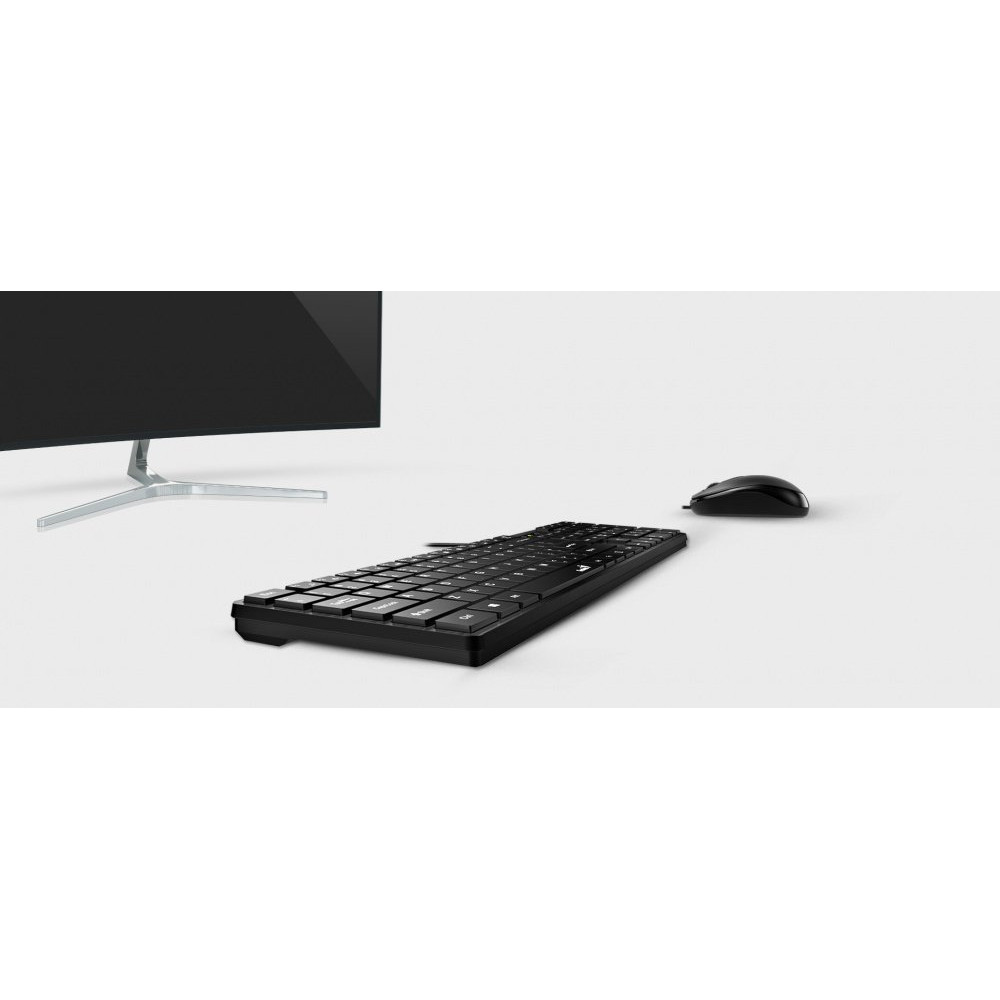 Комплект (клавіатура, миша) Genius C-126 SlimStar Black Ukr (31330007407)