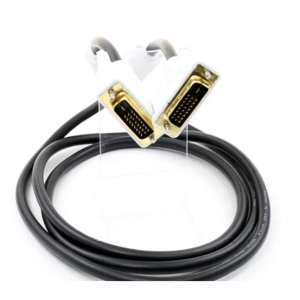 Кабель Atcom DVI - DVI (M\M), 1.8 м, чорно-білий (8057)