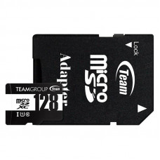 Карта пам`ятi MicroSDHC 128GB UHS-I Class 10 Team Black + SD-adapter (TUSDX128GCL10U03) Карта пам`ятi MicroSDHC 128GB UHS-I Class 10 Team Black + SD-adapter (TUSDX128GCL10U03)