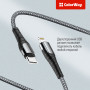 Кабель ColorWay USB-C - Lightning (M/M), PD Fast Charging, 3 А, 1 м, Grey (CW-CBPDCL033-GR)