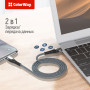 Кабель ColorWay USB Type-C - Lightning (M/M), PD Fast Charging, 3.0 А, 2 м, Grey (CW-CBPDCL036-GR)