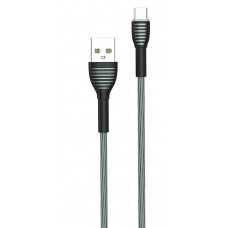 Кабель ColorWay USB - micro USB (M/M), Braided Cloth, 3 А, 1 м, Gray (CW-CBUM041-GR)