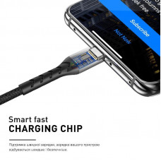 Кабель Luxe Cube Kevlar USB - micro USB (M/M), 1.2 м, райдужний (8886668686259)