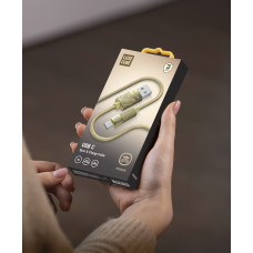 Кабель Luxe Cube Premium USB - USB Type-C (M/M), 1 м, золотистий (8889996899681)