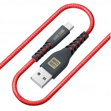 Кабель Luxe Cube Kevlar USB-microUSB (M/M), 1.2 м, червоний (8886998686264)