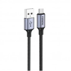 Кабель Foneng X95 Metal Head Braided Cable USB - USB-C (M/M) 3A 1.2 м Black (X95-CA-TC)
