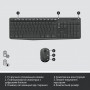 Комплект (клавіатура, миша) бездротовий Logitech MK235 ENG/UKR Grey (920-007931)
