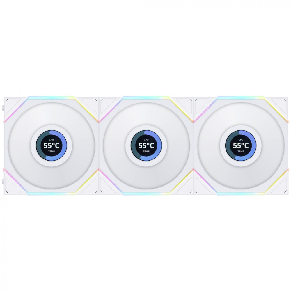 Вентилятор Lian Li TLLCD 120-3, White Cooler (G99.12TLLCD3W.00)