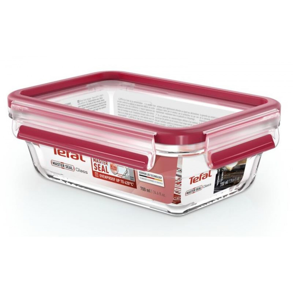 Форма універсальна з кришкою Tefal MasterSeal glass 0.7 л (N1040610)